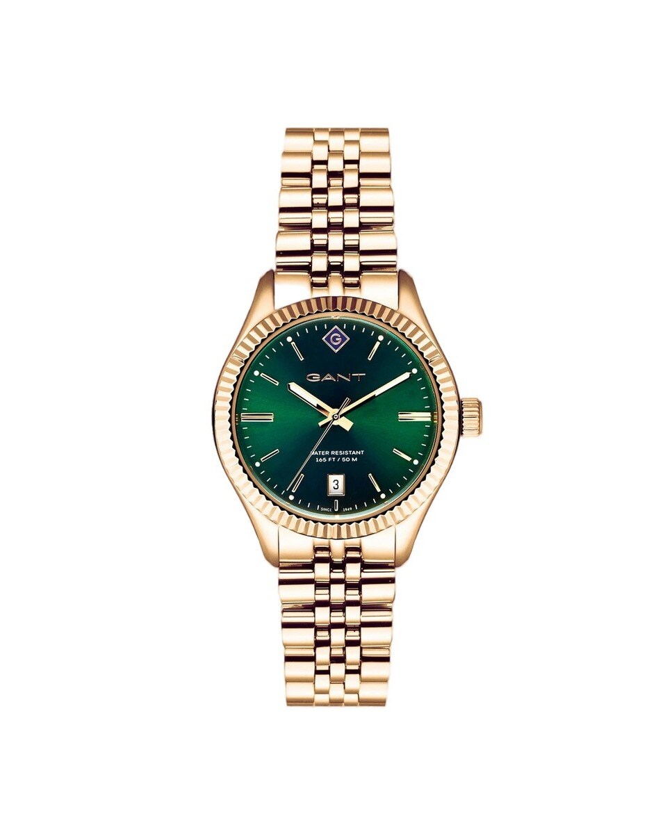 Imagem 0 de Relógio Gant Sussex, 34, Verde, Aço Dourado