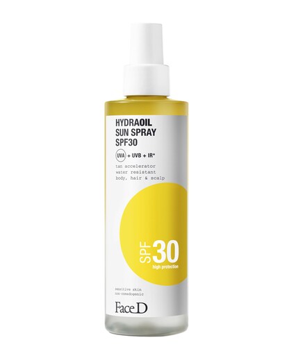 Spray Solar Cuerpo y Cabello Hydraoil SPF30 Face D