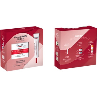 EUCERIN Hyaluron-Filler + Volume-Lift crema de día SPF 15 para pieles normales y mixtas tarro 50 ml + regalo EUCERIN Hyaluron-Filler+Volume-Lift contorno de ojos 15 ml