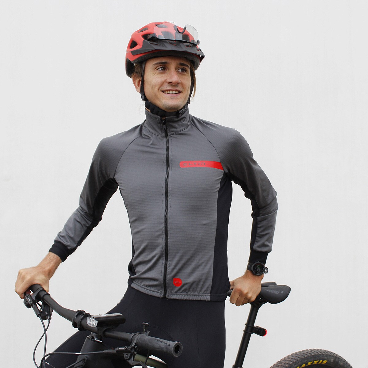 Casaco de Ciclismo Unissexo Malefic Cinzento-5