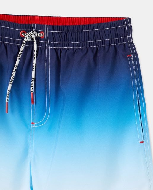Bañador de hombre tie dye. Cintura ajustable con cordón en costraste.
