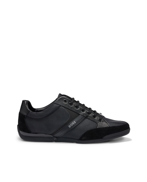 Boss - Deportivas de mezcla de materiales con ante y piel sintética.