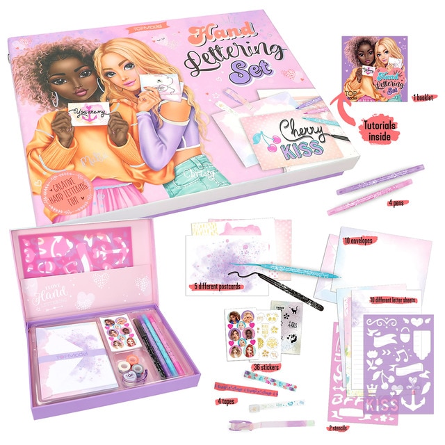 Set de cartas y lettering TOPModel.