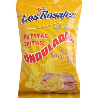 patatas fritas onduladas sabor york queso sin gluten y sin lactosa