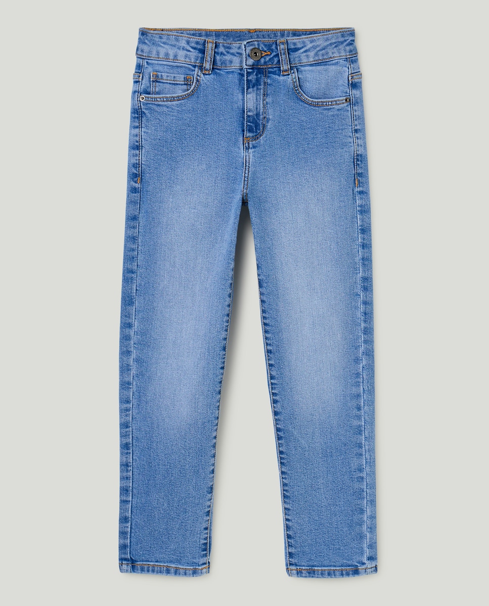 Pantalón de niño denim 5 bolsillos regular Azul-1