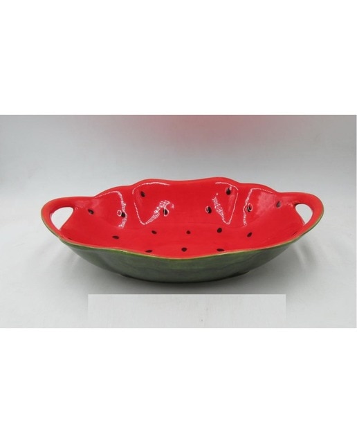 Bol gres 30x19,5x7,5 sandía verde