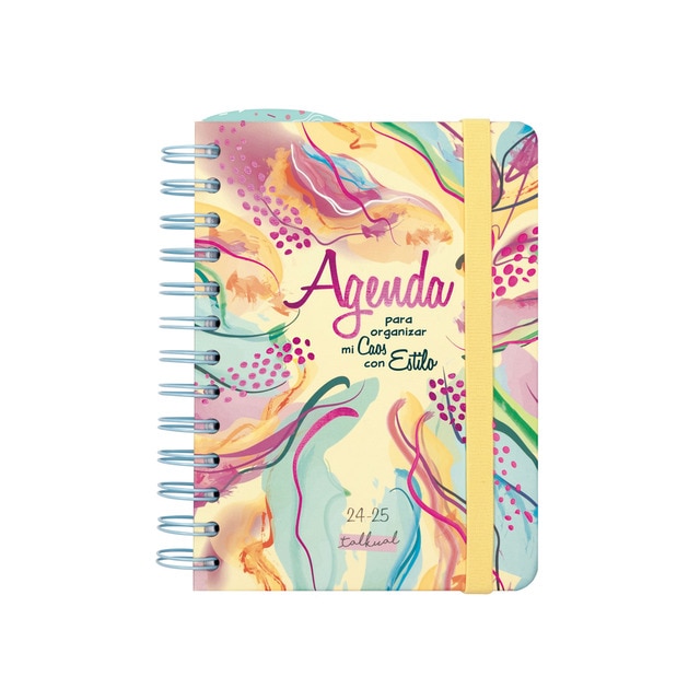 Agenda curso 2024-2025 Talkual 1/8 - 120x169 mm 1 día página Estilo Finocam.