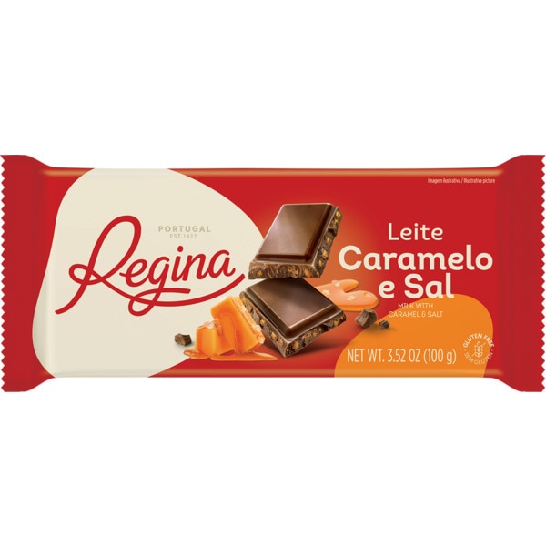 Chocolate de Leite com Caramelo e Sal sem Glúten embalagem 100 g