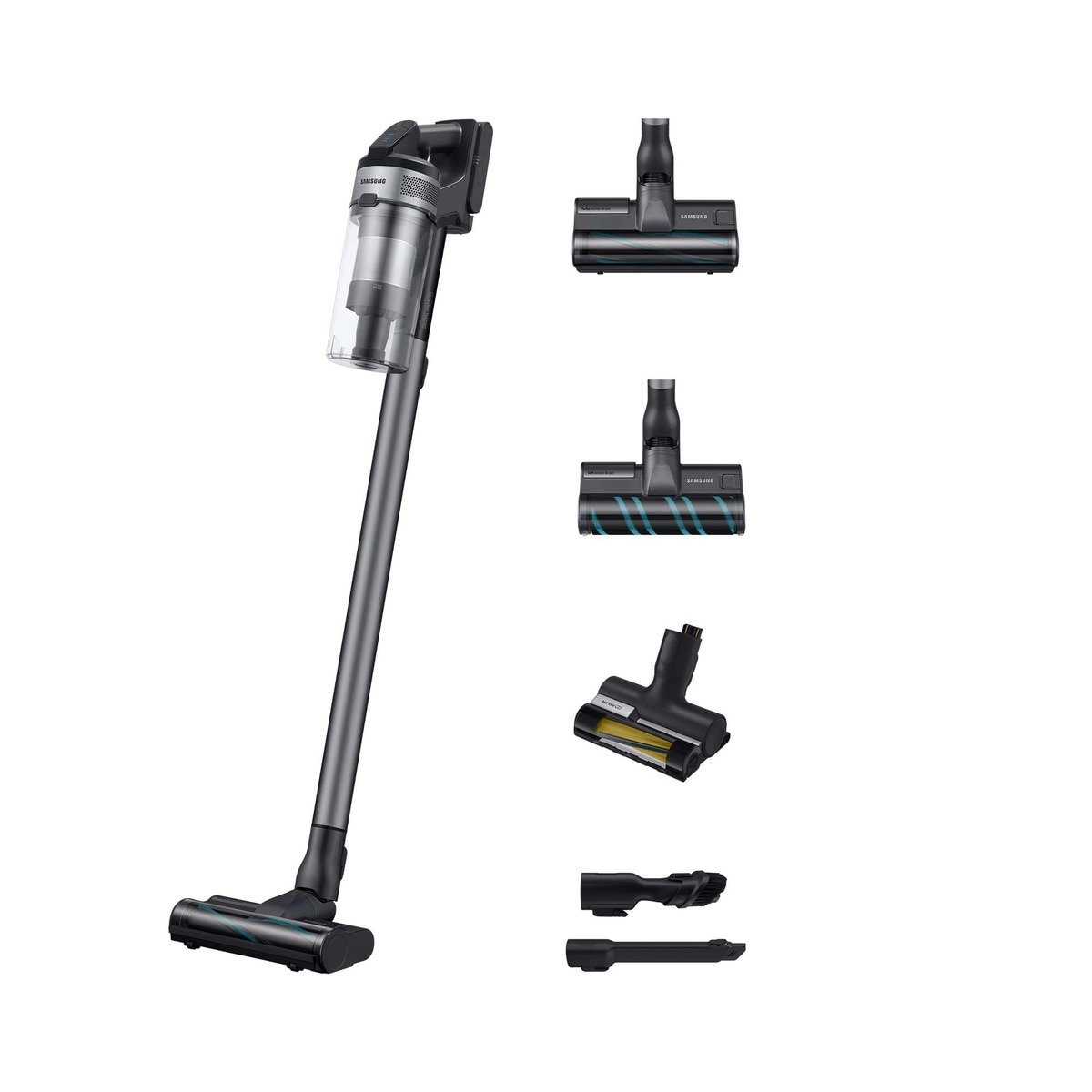 Samsung - Aspiradora sin Cable Samsung Jet 75E Complete 200AW Cepillo Mascotas VS20B75ACR5/WA.