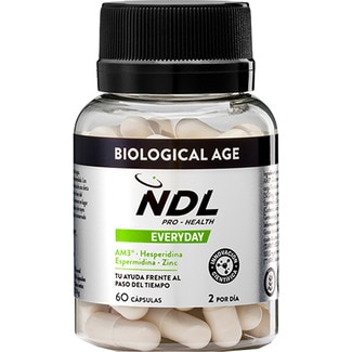 Everyday Biological Age frente al paso del tiempo frasco 60 cápsulas - Ndl Pro-health