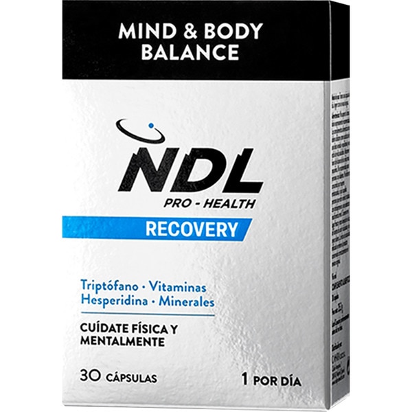 Recovery balance físico y mental con triptófano, vitaminas y minerales envase 30 cápsulas