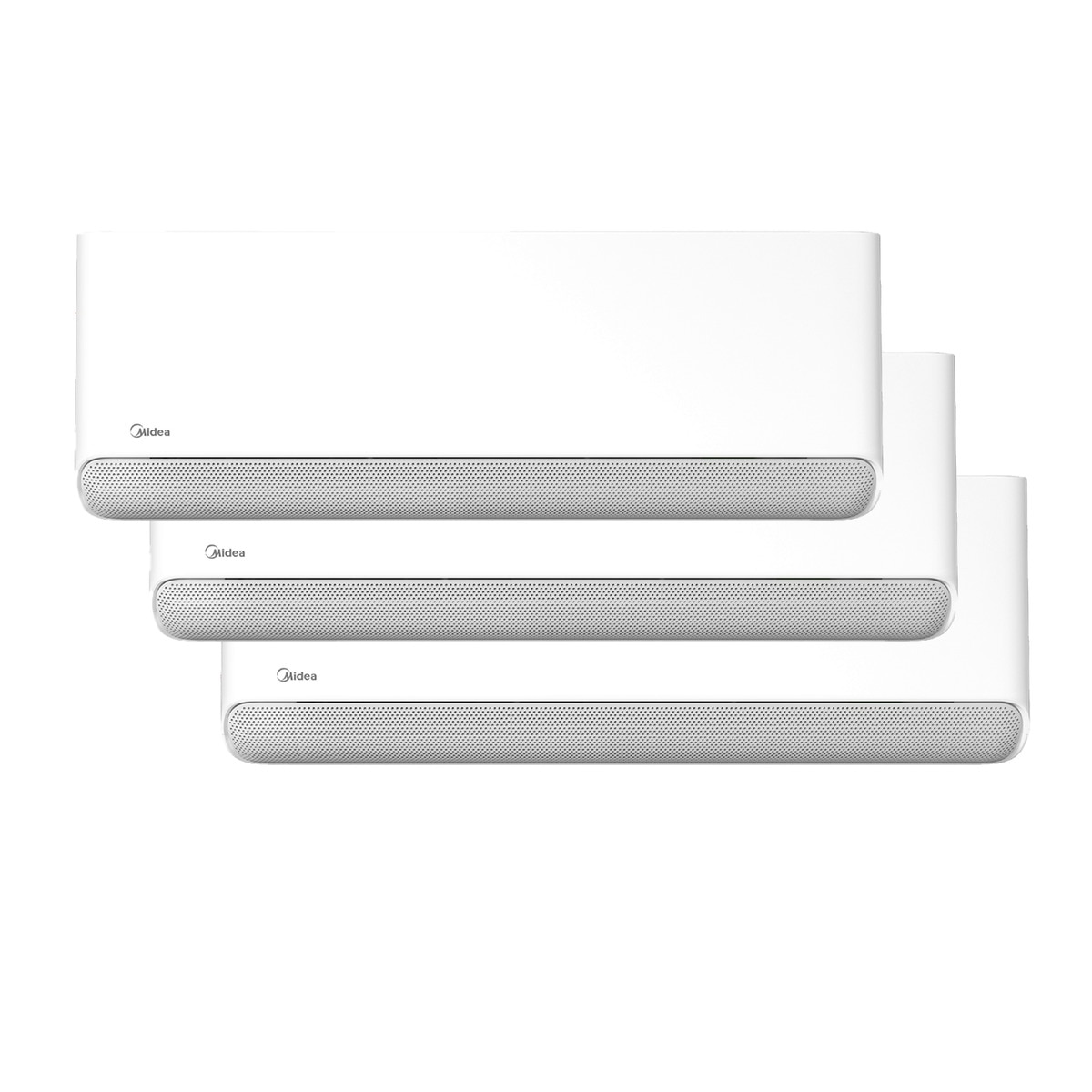 Midea – Aire acondicionado Multisplit 3×1 Midea con 2.270 frig/h + 2.270 frig/h + 3.027 frig/h – 3X1 6,3KW BR E.