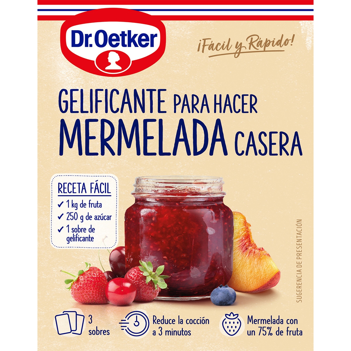 gelificante para hacer mermelada casera 3 sobres