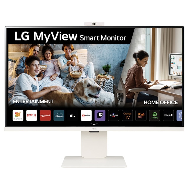 Monitor PC 80 cm (31,5") LG MyView Smart Monitor 32SR85U-W con Webcam, 60 Hz, UHD 4K IPS