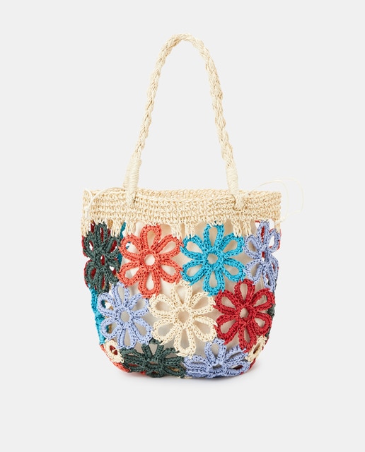 Capazo mini con forma de flores