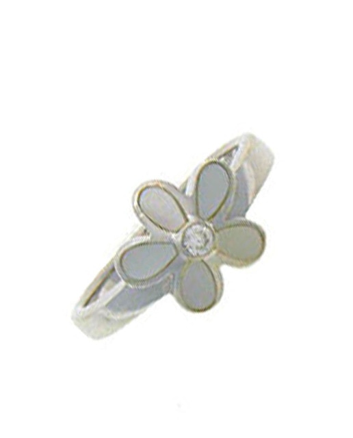 Flor Nácar Zirconium Silver