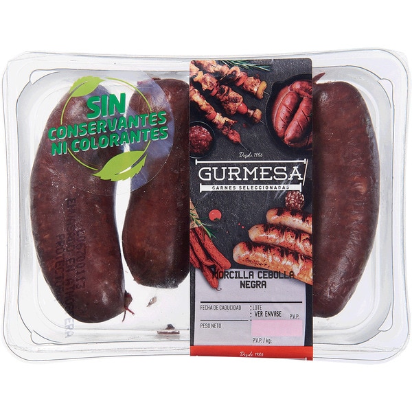 Morcela com Cebola Peso Aproximado cuvete 490 g