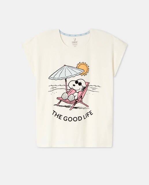 Camiseta de mujer manga corta Snoopy