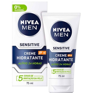 Nivea Creme de Rosto Men Sensitive Hidratante embalagem 75 ml