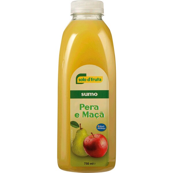 Sumo Fresco de Maçã e Pêra embalagem 750 ml