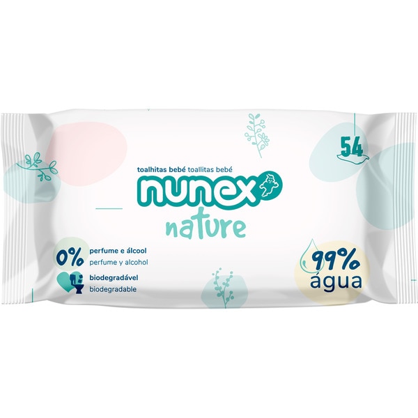 NaturaToalhitas  99% Água embalagem 54 unidades