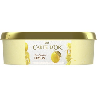 Helado sorbete limón con zumo de limón tarrina 1 l - Carte D'or