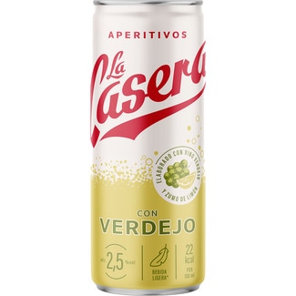 LA CASERA aperitif made with verdejo wine and lemon juice tin 33 cl