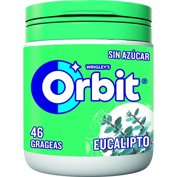 Chicles De Eucalipto Sin Azúcar 46 Unidades Bote 64 G · Orbit