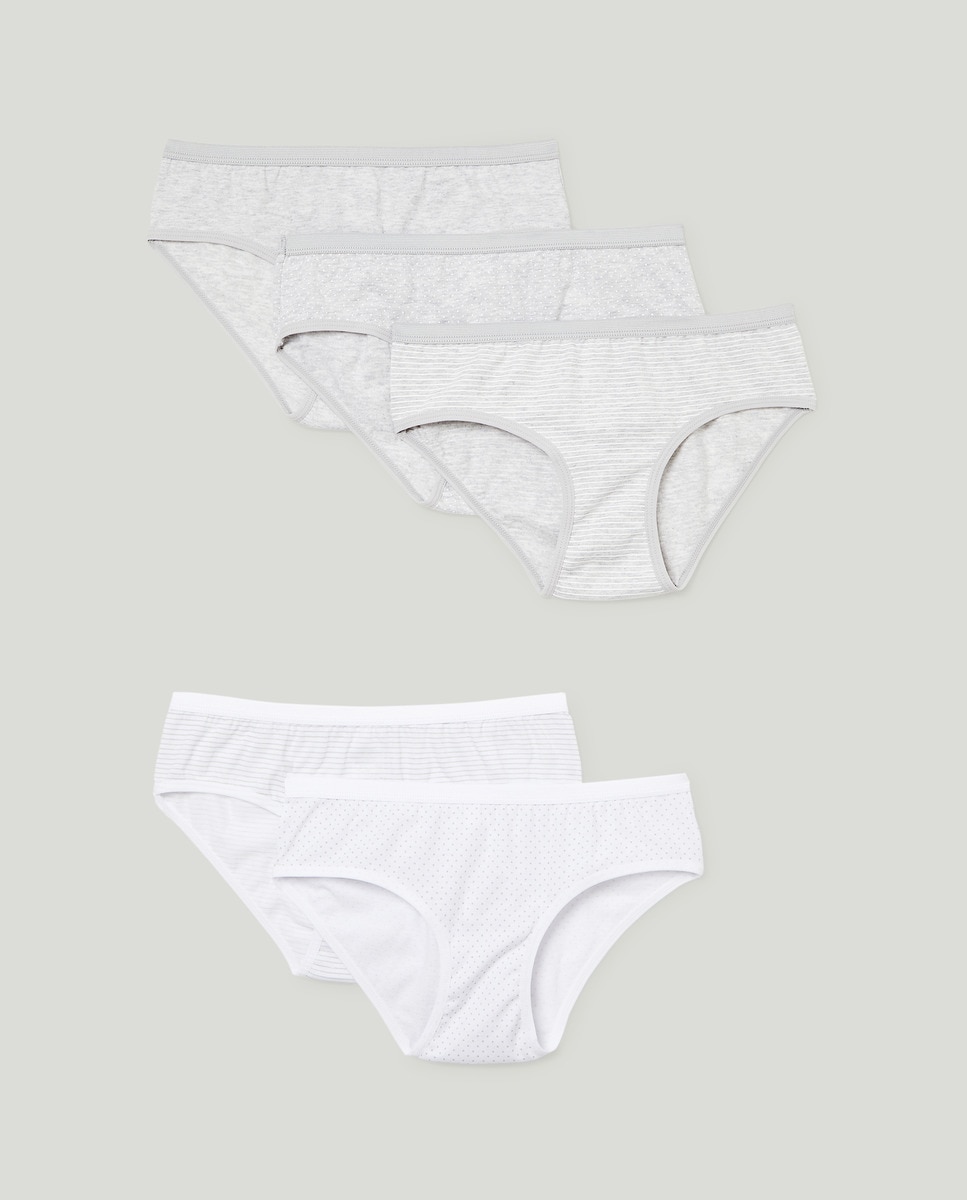 Imagen 0 de Pack 5 bragas cinturilla elastica de niña