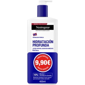 NEUTROGENA Deep Moisturising hypo-allergenic fragrance-free body lotion for dry and sensitive skin flask 400 ml