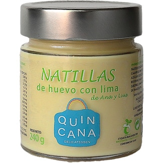 QUINCANA egg custard with lime container 240 g