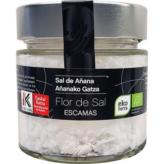 SAL DE AÑANA flor de sal en escamas ecológica tarro 120 g