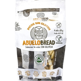 ABUELOBREAD breadsticks with extra virgin olive oil gluten-free bag 80 g