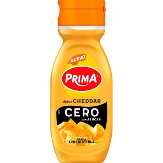 PRIMA salsa cheddar cero sin azúcar bote 260 g