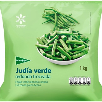 El Corte Inglés Feijão Verde Redondo Cortado embalagem 1 kg