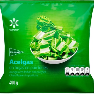 El Corte Inglés Acelgas em Folhas embalagem 400 g