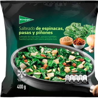 El Corte Inglés Salteado de Espinafres, Passas e Pinhões embalagem 400 g