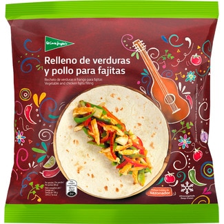 El Corte Inglés Recheio de Verduras e Frango para Fajitas embalagem 400 g