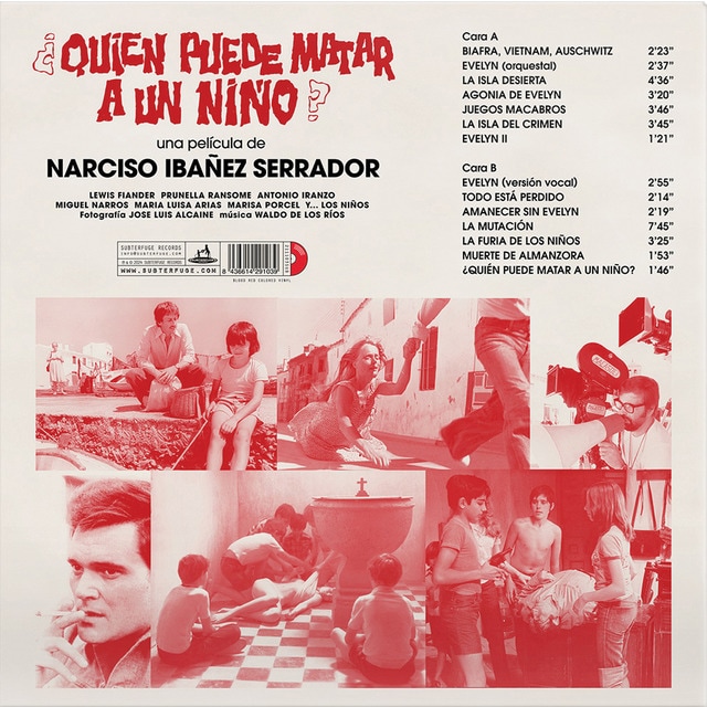 ¿Quién puede matar a un niño? (B.S.O) (Edición color) (LP-Vinilo).