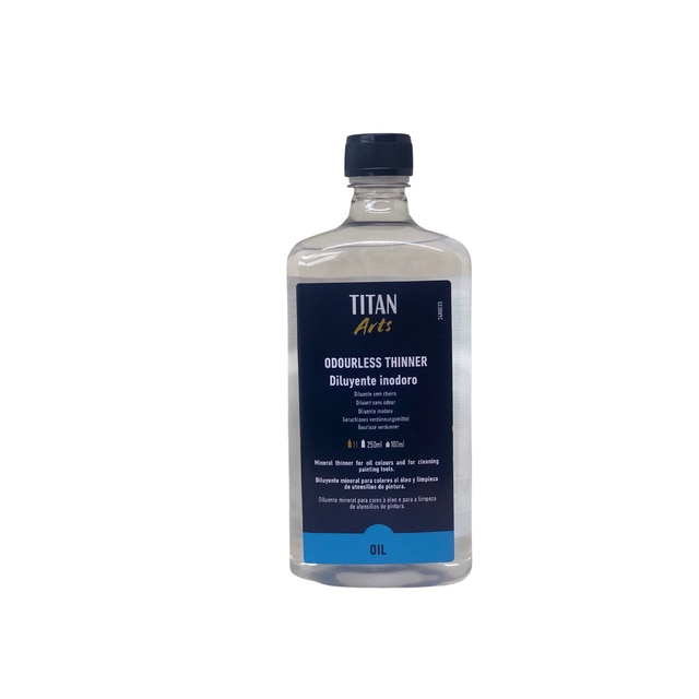 Botella de diluyente inodoro 1000ml TITAN Arts.