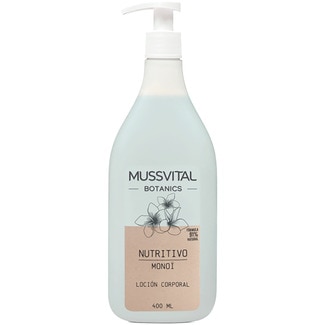 MUSSVITAL Botanics nährende Körperlotion mit Monoi Dosierspender 400 ml