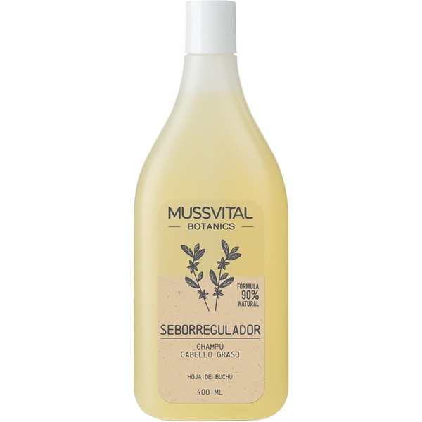 Botanics Talgregulierendes Shampoo für fettiges, brüchiges und kraftloses Haar Flacon 400 ml mit Buchu