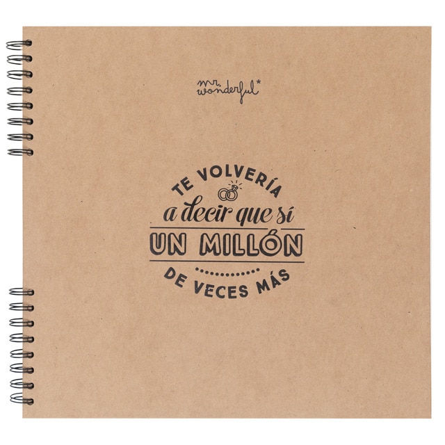 Álbum de fotos Iconic Mr Wonderful: Te volvería a decir que sí un millón de veces más.