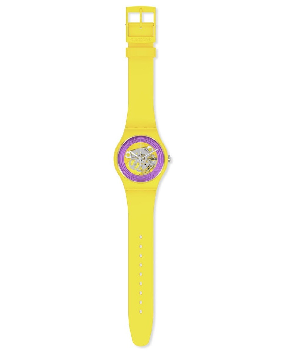 Rélogio purple rings yellow 2