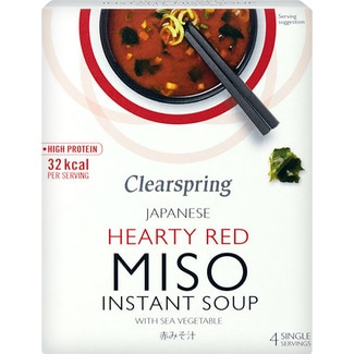 CLEARSPRING scharfe Miso-Suppe mit Algen Karton 66 g