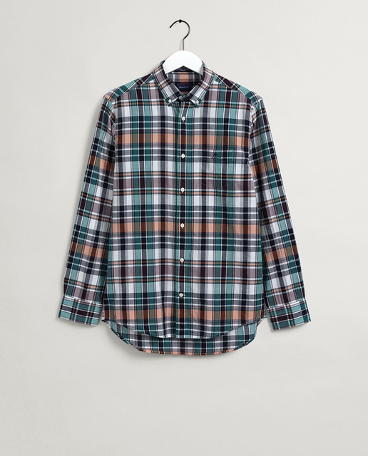 Camisa Regular Fit de madrás indio