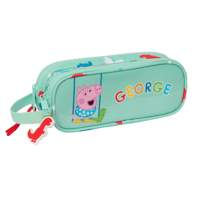 Portatodo doble Peppa Pig Safta verde menta.