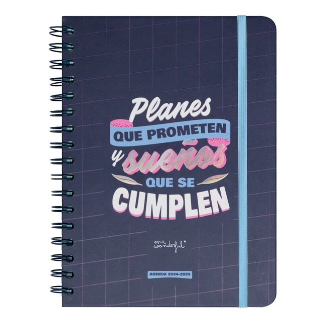 Agenda escolar 2024-2025 semanal Mr. Wonderful: Planes que prometen y sueños que se cumplen.
