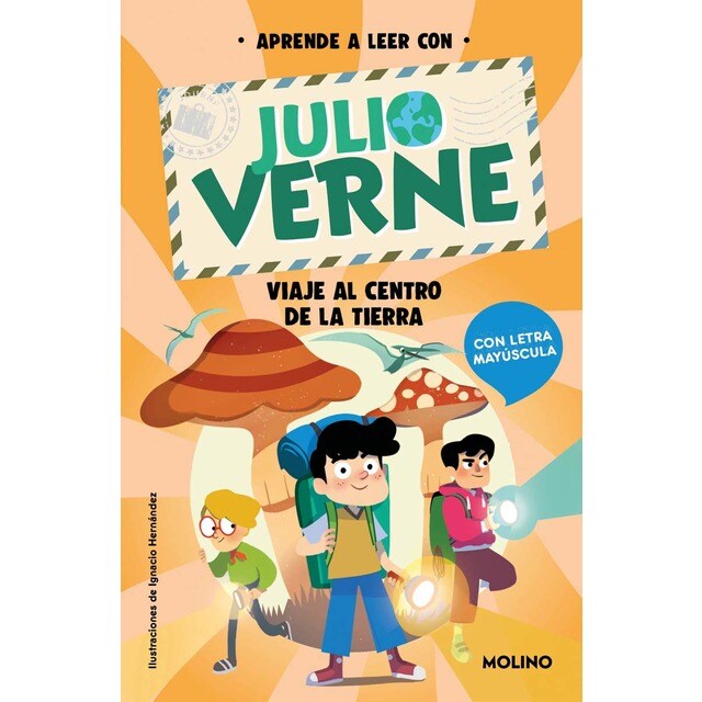 Aprende a leer con Julio Verne - Viaje al centro de la Tierra: Con letra MAYÚSCULA (Tapa blanda)