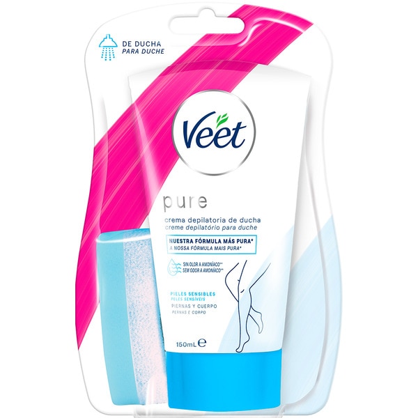 Depilatório em Creme Duche Pele Sensível Silk&Fresh embalagem 150 ml